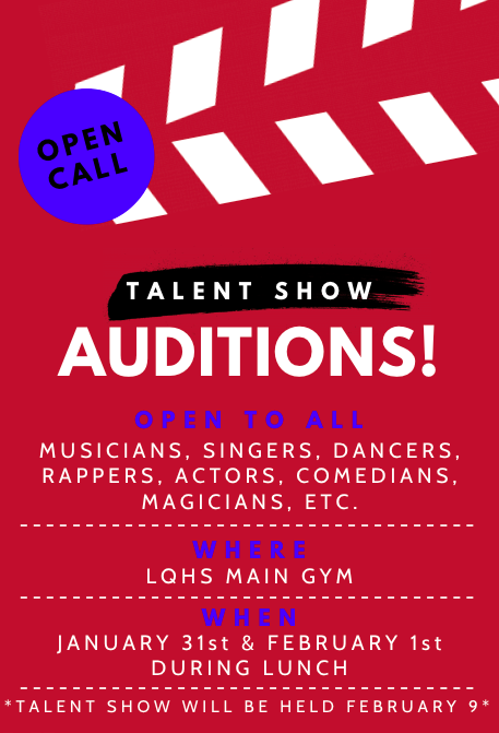 LQHS To Hold Auditions for Talent Show